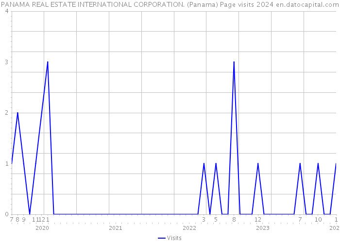 PANAMA REAL ESTATE INTERNATIONAL CORPORATION. (Panama) Page visits 2024 