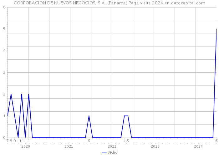 CORPORACION DE NUEVOS NEGOCIOS, S.A. (Panama) Page visits 2024 