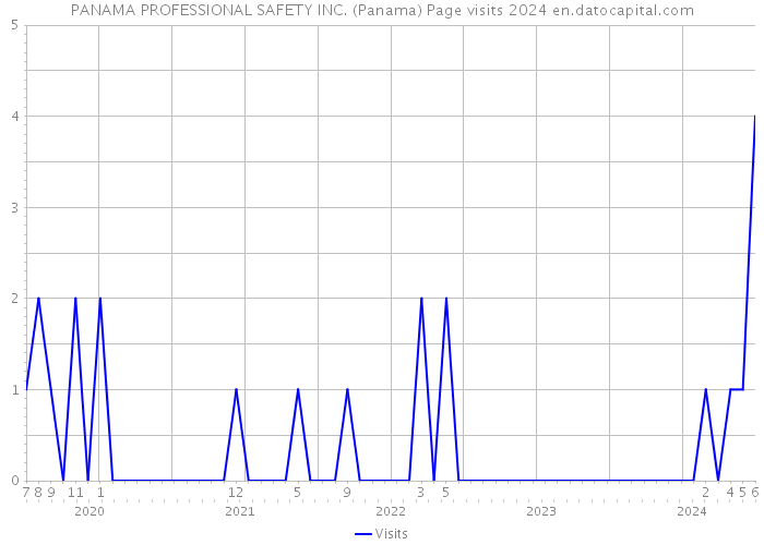 PANAMA PROFESSIONAL SAFETY INC. (Panama) Page visits 2024 