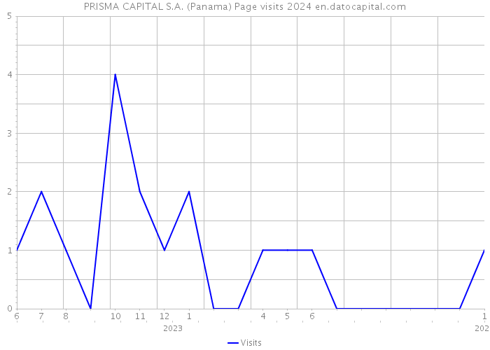 PRISMA CAPITAL S.A. (Panama) Page visits 2024 