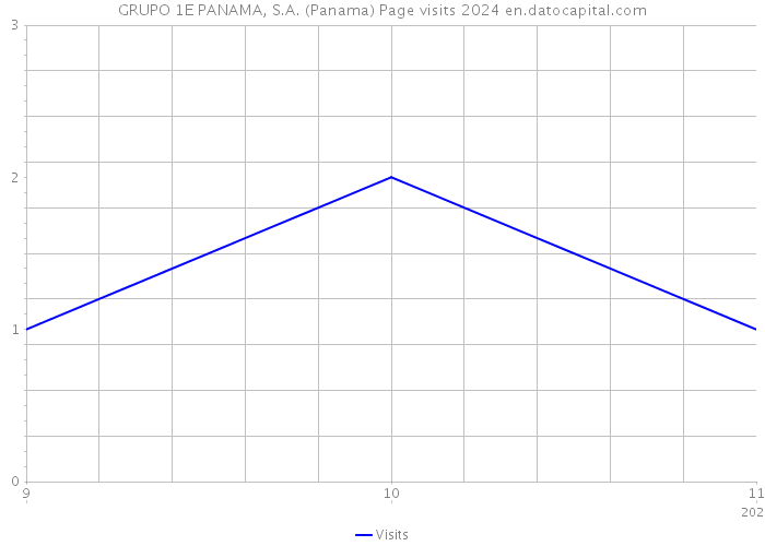 GRUPO 1E PANAMA, S.A. (Panama) Page visits 2024 