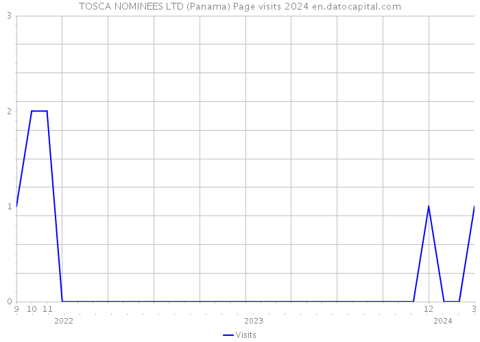 TOSCA NOMINEES LTD (Panama) Page visits 2024 