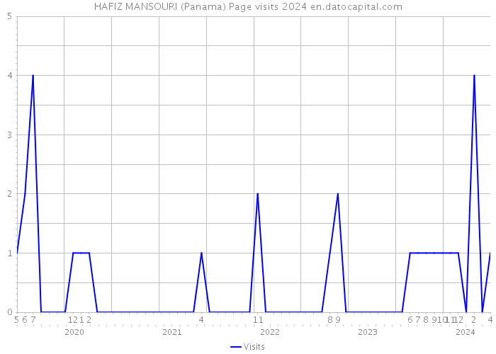 HAFIZ MANSOURI (Panama) Page visits 2024 
