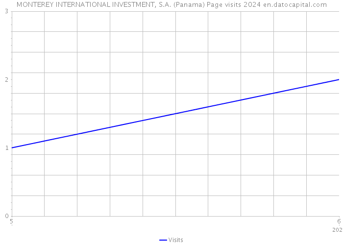 MONTEREY INTERNATIONAL INVESTMENT, S.A. (Panama) Page visits 2024 