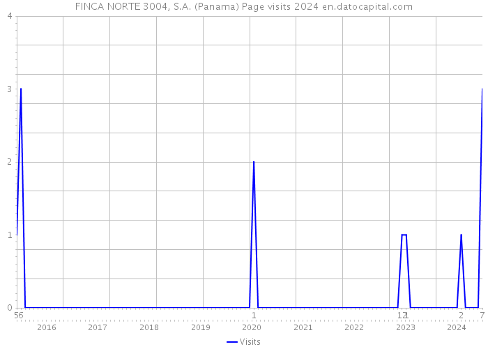 FINCA NORTE 3004, S.A. (Panama) Page visits 2024 