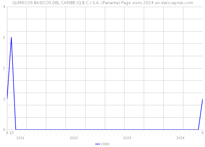 QUIMICOS BASICOS DEL CARIBE (Q.B.C.) S.A. (Panama) Page visits 2024 