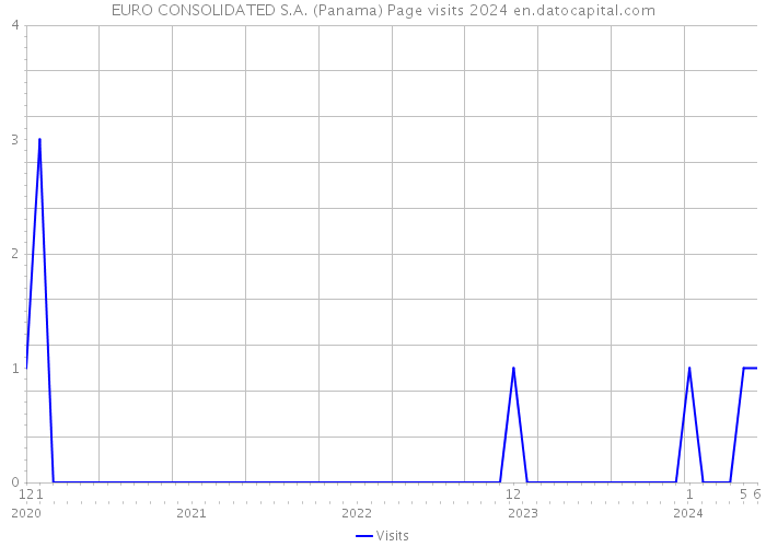 EURO CONSOLIDATED S.A. (Panama) Page visits 2024 