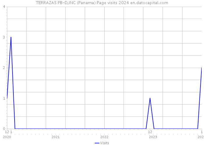 TERRAZAS PB-D,INC (Panama) Page visits 2024 