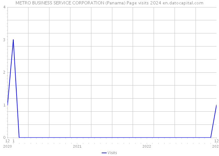 METRO BUSINESS SERVICE CORPORATION (Panama) Page visits 2024 