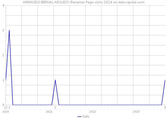 ARMANDO BERNAL ARGUDO (Panama) Page visits 2024 