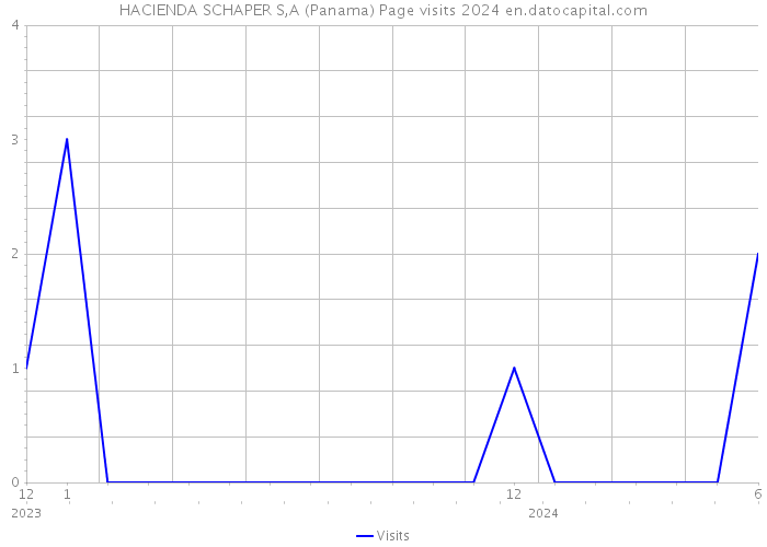 HACIENDA SCHAPER S,A (Panama) Page visits 2024 