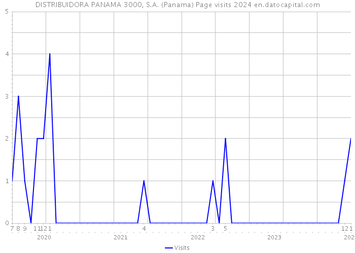 DISTRIBUIDORA PANAMA 3000, S.A. (Panama) Page visits 2024 