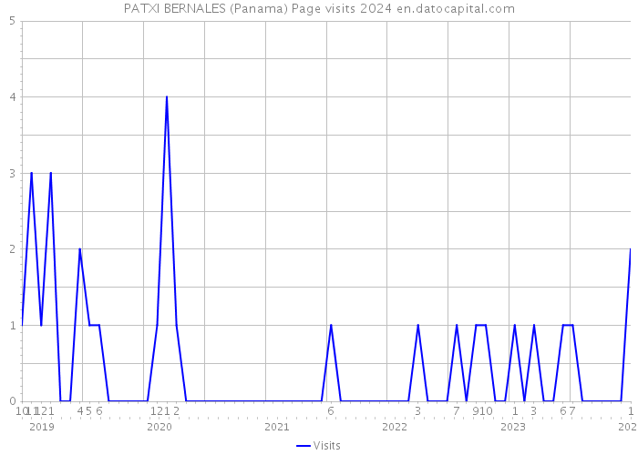 PATXI BERNALES (Panama) Page visits 2024 