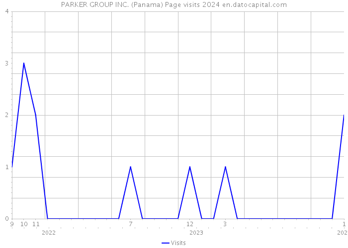 PARKER GROUP INC. (Panama) Page visits 2024 