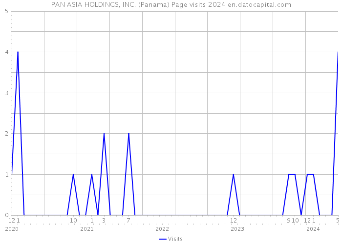PAN ASIA HOLDINGS, INC. (Panama) Page visits 2024 