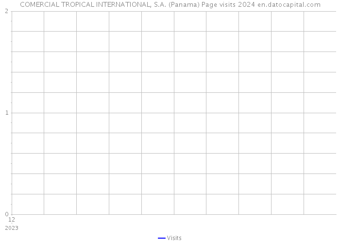 COMERCIAL TROPICAL INTERNATIONAL, S.A. (Panama) Page visits 2024 