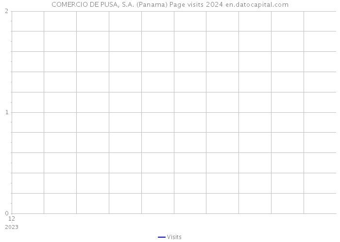COMERCIO DE PUSA, S.A. (Panama) Page visits 2024 