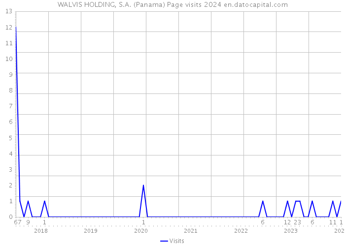 WALVIS HOLDING, S.A. (Panama) Page visits 2024 
