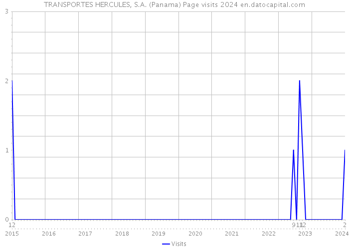 TRANSPORTES HERCULES, S.A. (Panama) Page visits 2024 