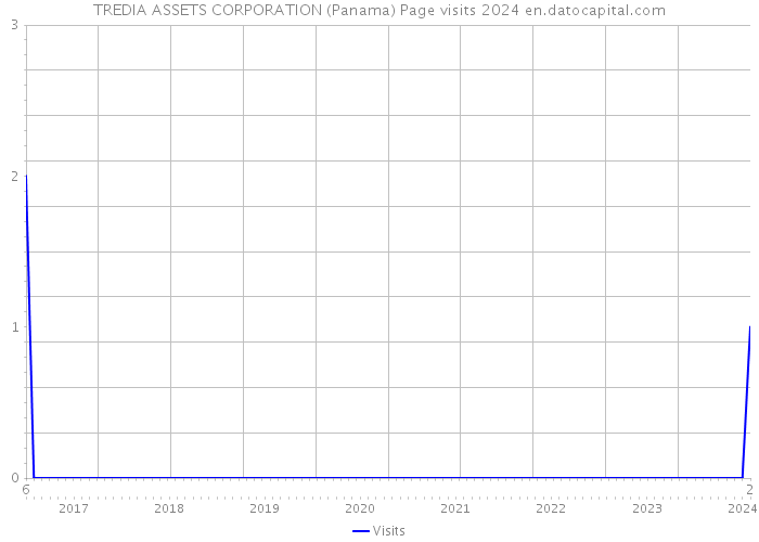 TREDIA ASSETS CORPORATION (Panama) Page visits 2024 