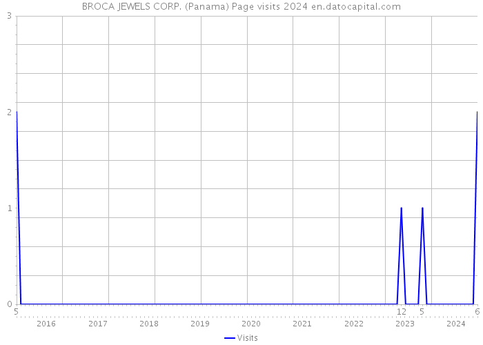 BROCA JEWELS CORP. (Panama) Page visits 2024 