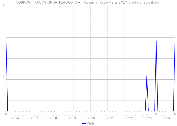 COBROS Y PAGOS ORGANIZADOS, S.A. (Panama) Page visits 2024 