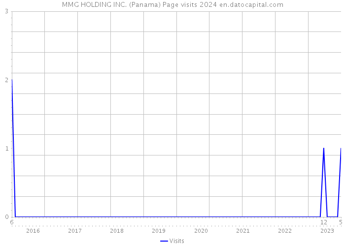 MMG HOLDING INC. (Panama) Page visits 2024 