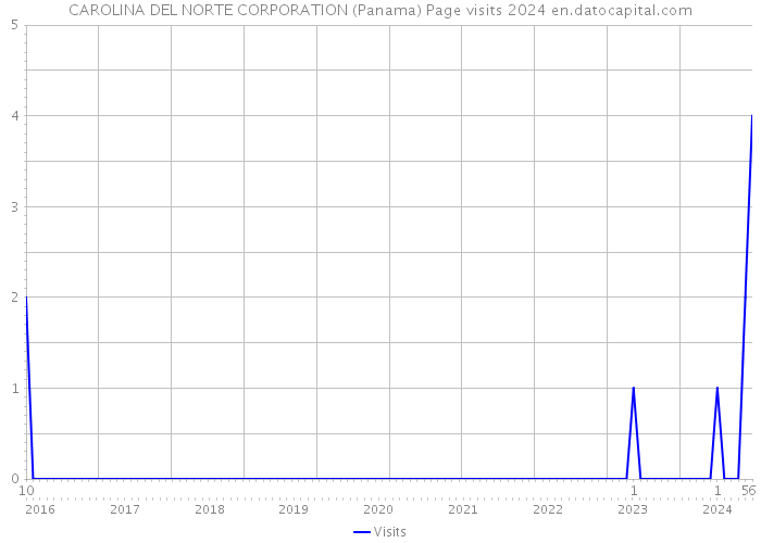 CAROLINA DEL NORTE CORPORATION (Panama) Page visits 2024 