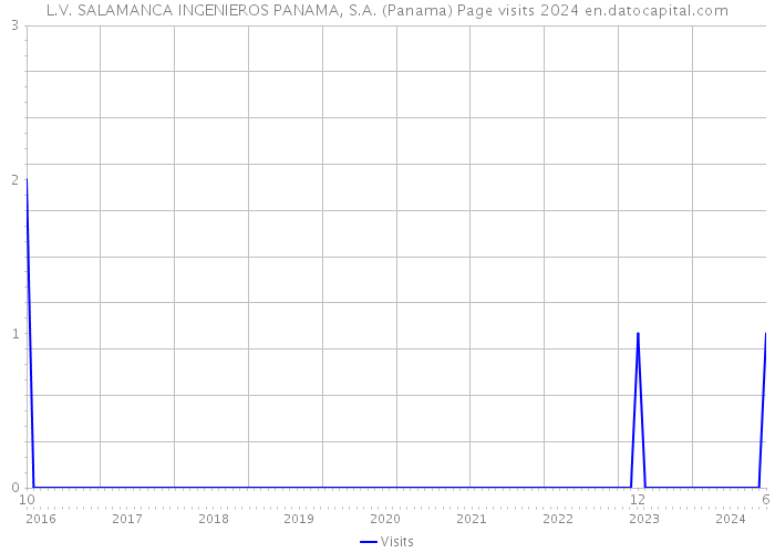 L.V. SALAMANCA INGENIEROS PANAMA, S.A. (Panama) Page visits 2024 