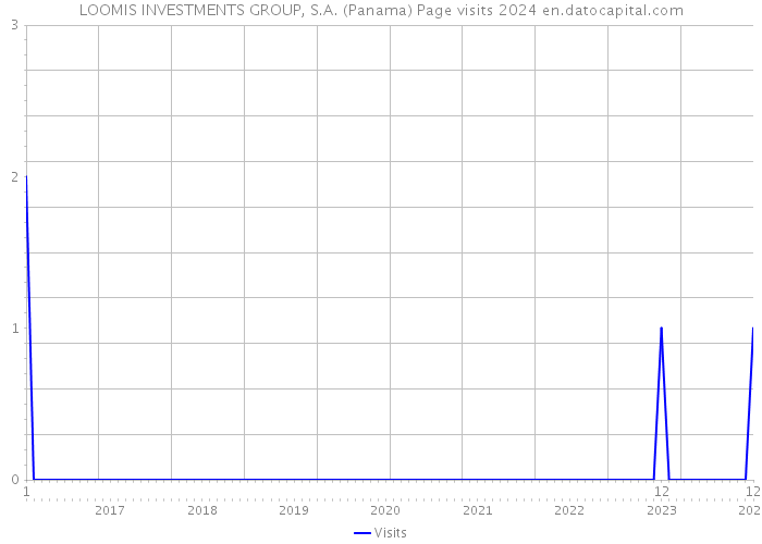 LOOMIS INVESTMENTS GROUP, S.A. (Panama) Page visits 2024 