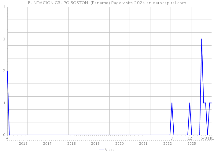 FUNDACION GRUPO BOSTON. (Panama) Page visits 2024 