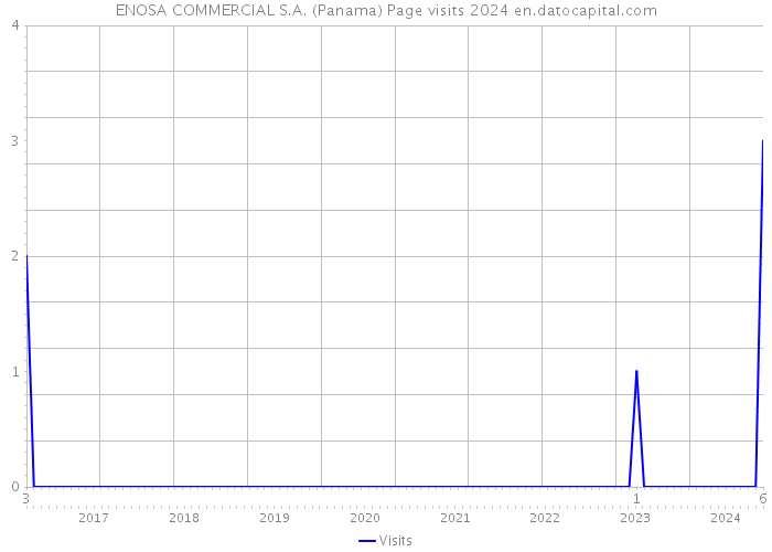 ENOSA COMMERCIAL S.A. (Panama) Page visits 2024 