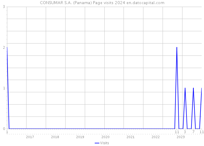 CONSUMAR S.A. (Panama) Page visits 2024 