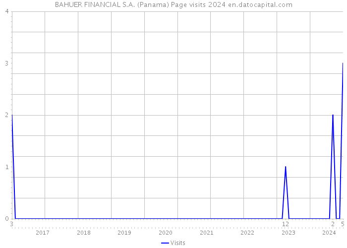 BAHUER FINANCIAL S.A. (Panama) Page visits 2024 