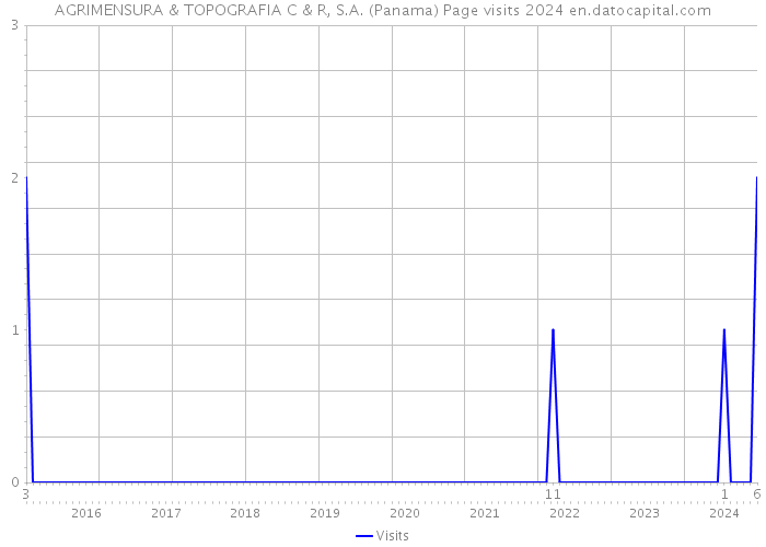 AGRIMENSURA & TOPOGRAFIA C & R, S.A. (Panama) Page visits 2024 