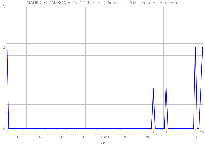 MAURICIO GAMBOA HIDALGO (Panama) Page visits 2024 