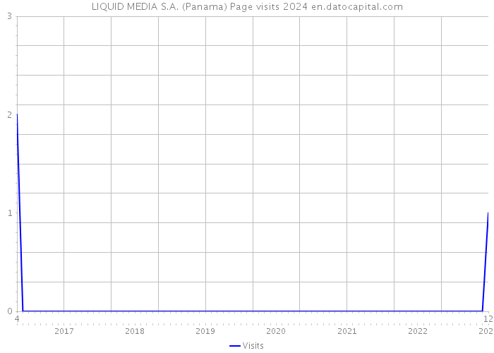 LIQUID MEDIA S.A. (Panama) Page visits 2024 