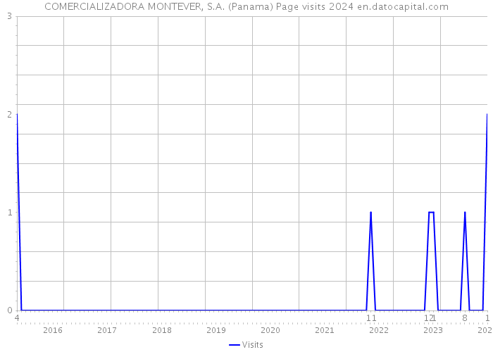 COMERCIALIZADORA MONTEVER, S.A. (Panama) Page visits 2024 