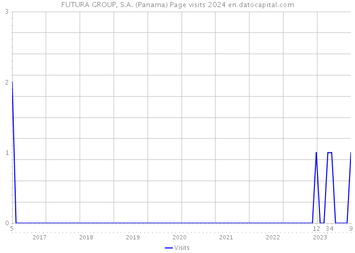 FUTURA GROUP, S.A. (Panama) Page visits 2024 