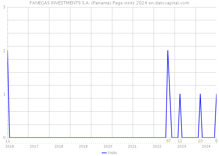 FANEGAS INVESTMENTS S.A. (Panama) Page visits 2024 