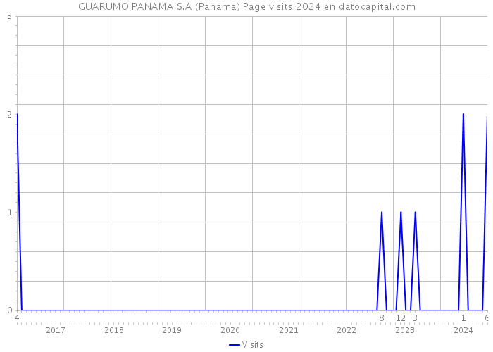 GUARUMO PANAMA,S.A (Panama) Page visits 2024 