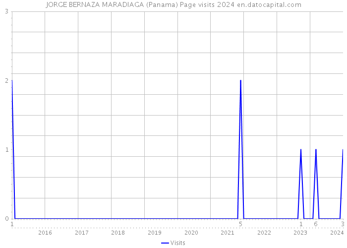 JORGE BERNAZA MARADIAGA (Panama) Page visits 2024 