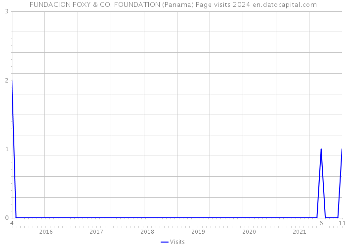 FUNDACION FOXY & CO. FOUNDATION (Panama) Page visits 2024 