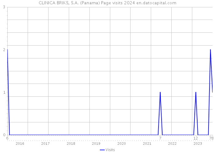 CLINICA BRIKS, S.A. (Panama) Page visits 2024 