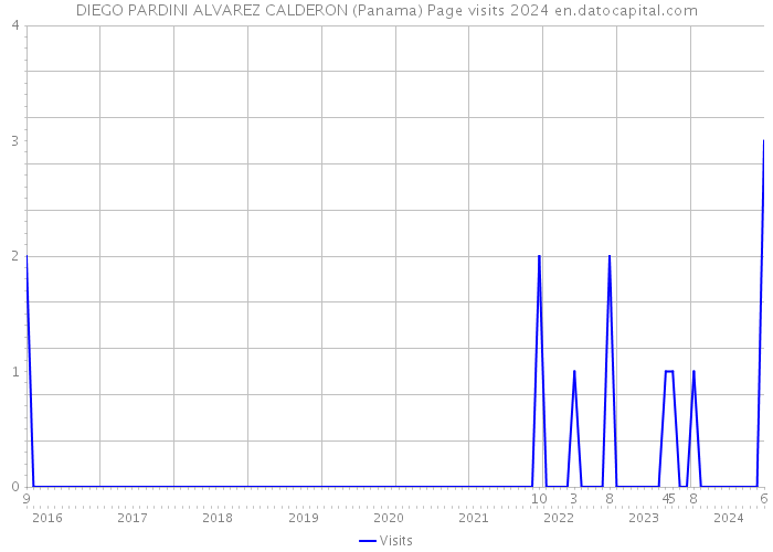 DIEGO PARDINI ALVAREZ CALDERON (Panama) Page visits 2024 