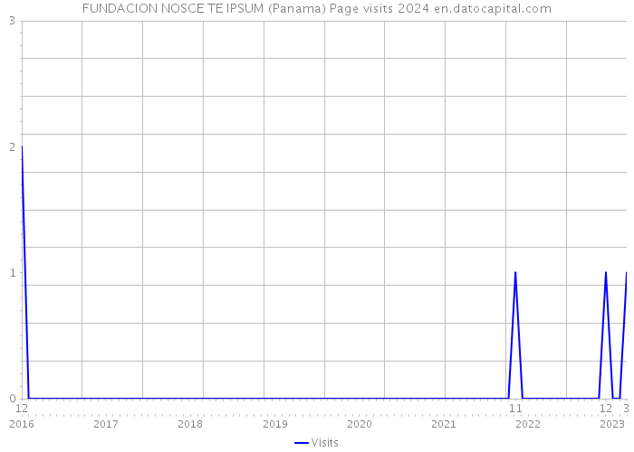 FUNDACION NOSCE TE IPSUM (Panama) Page visits 2024 