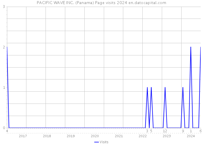 PACIFIC WAVE INC. (Panama) Page visits 2024 