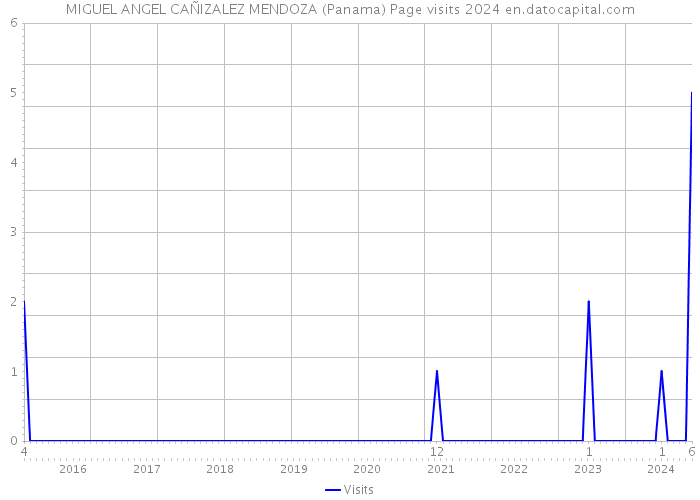 MIGUEL ANGEL CAÑIZALEZ MENDOZA (Panama) Page visits 2024 