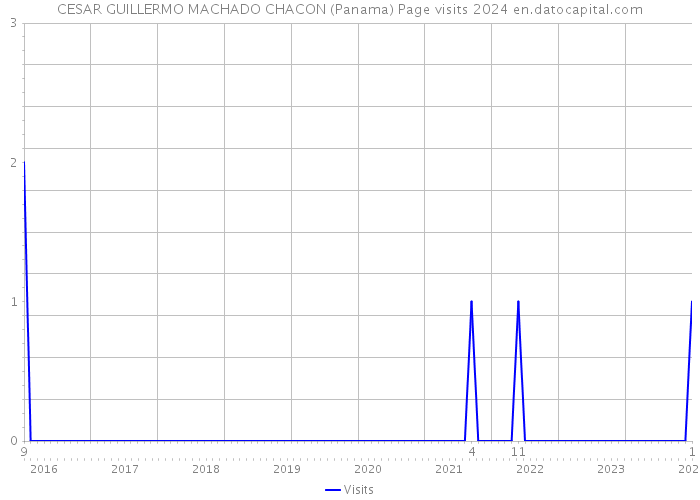 CESAR GUILLERMO MACHADO CHACON (Panama) Page visits 2024 