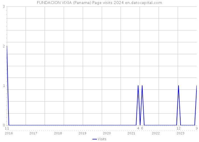 FUNDACION VIXIA (Panama) Page visits 2024 